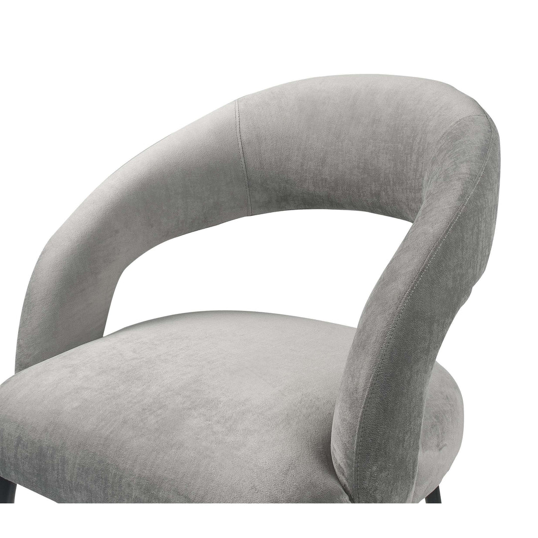 Rocco Slub Grey Dining Chair