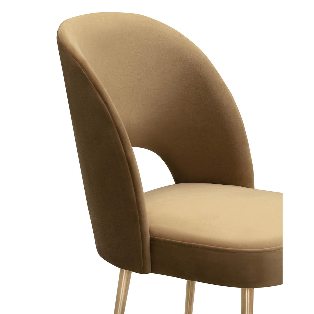 Swell Cognac Velvet Chair