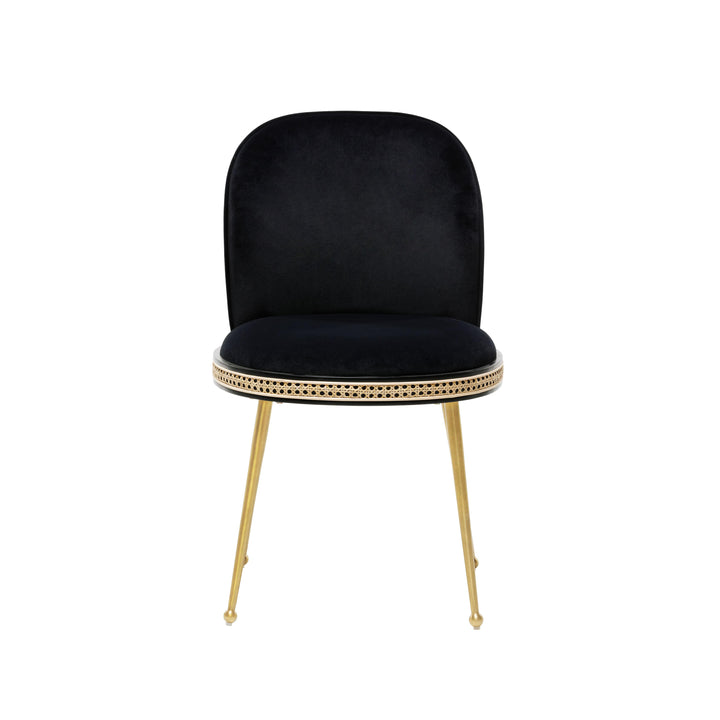 Harley Black Velvet Dining Chair