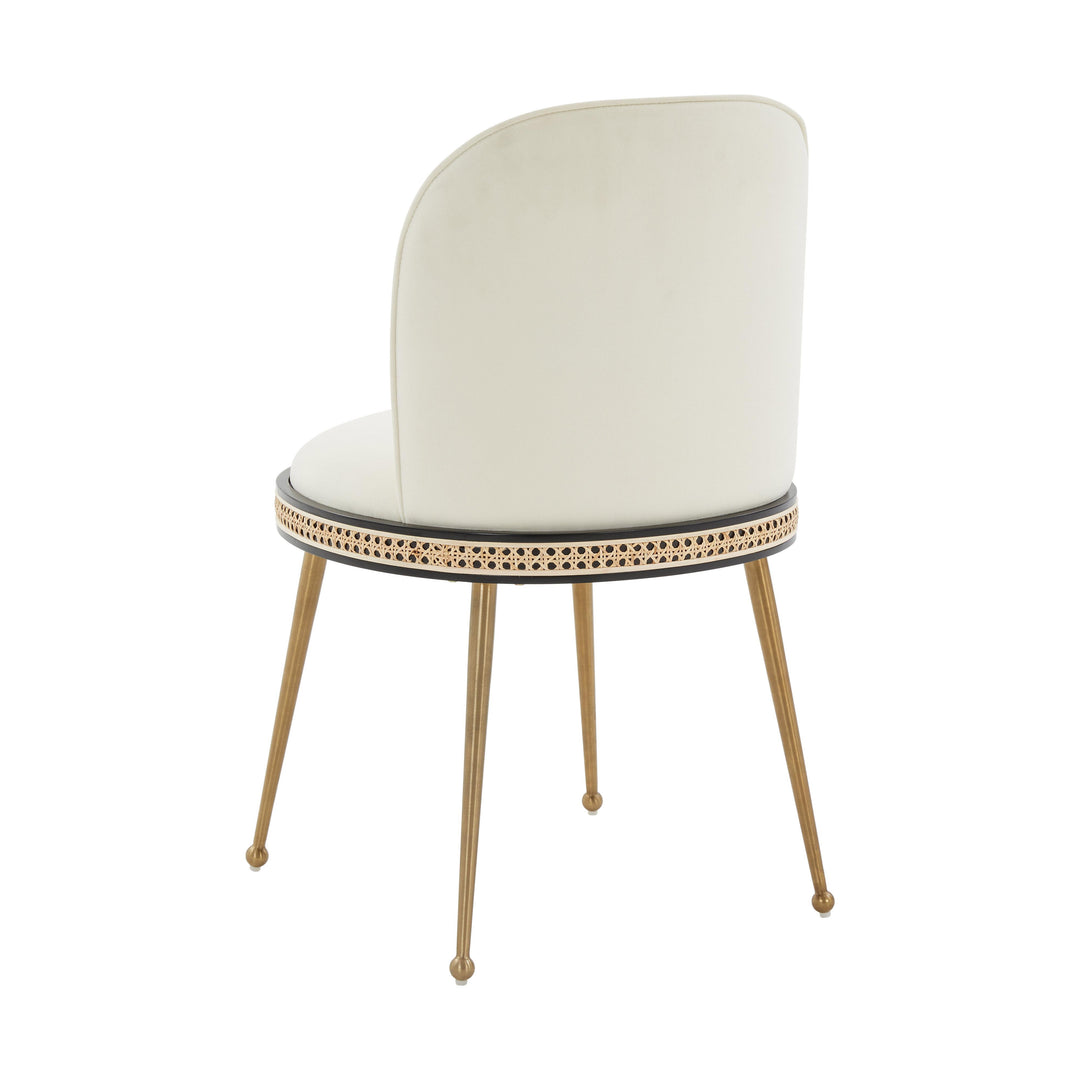 Harley Cream Velvet Dining Chair