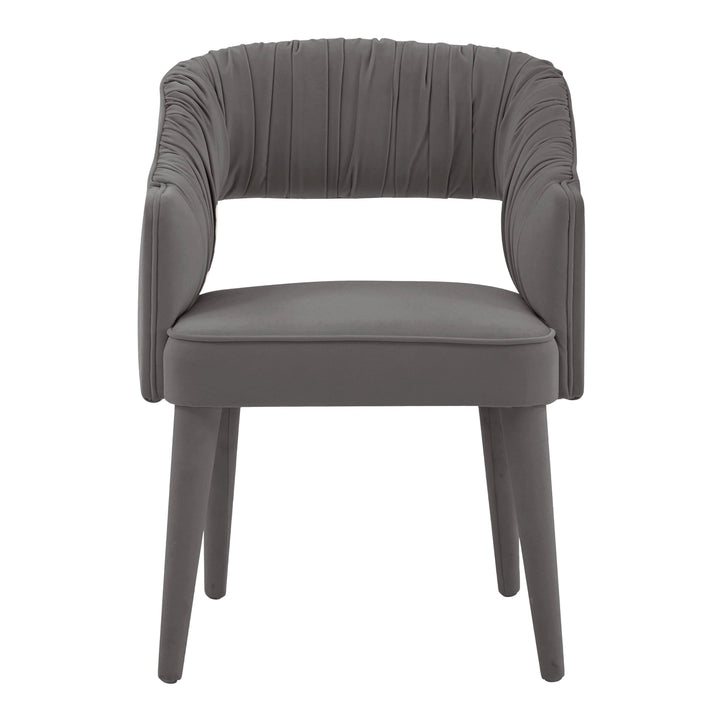Zora Grey Velvet Dining Chair