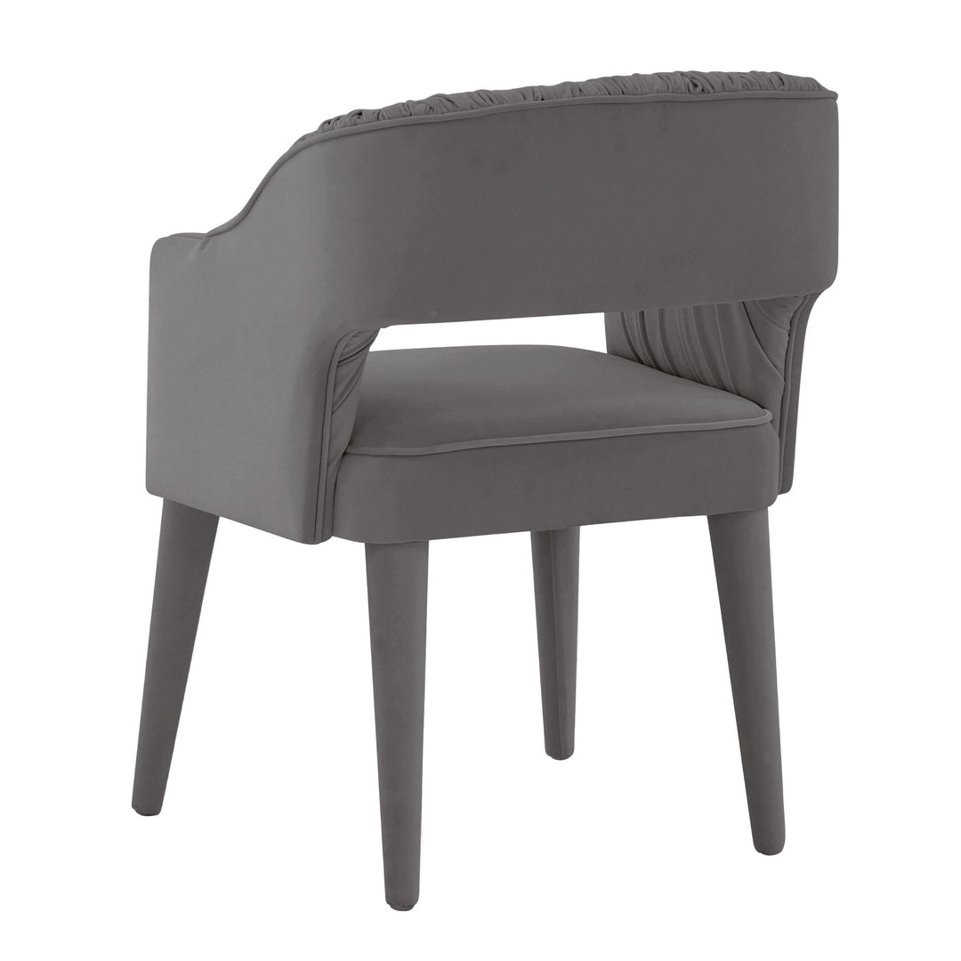 Zora Grey Velvet Dining Chair