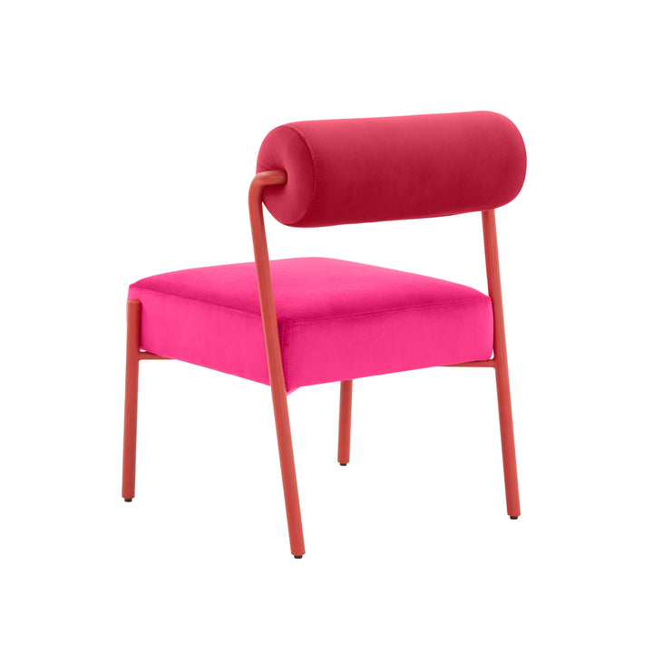 Jolene Hot Pink Velvet Dining Chair - Set of 2