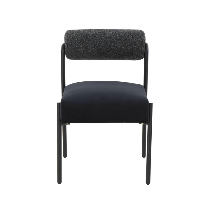 Jolene Black Velvet Dining Chair - Set of 2