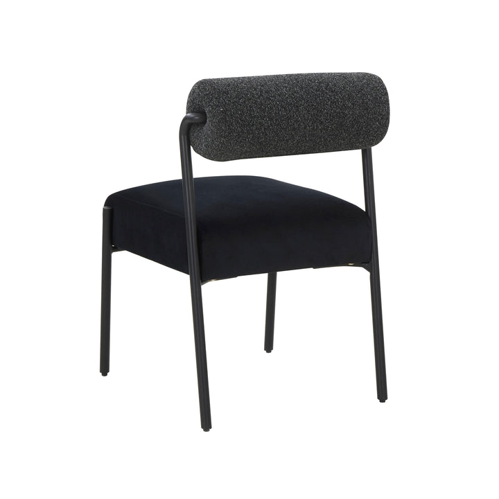 Jolene Black Velvet Dining Chair - Set of 2