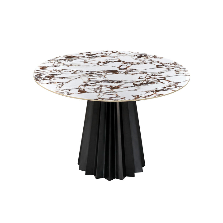 Jimena Marble Ceramic 47" Round Dining Table
