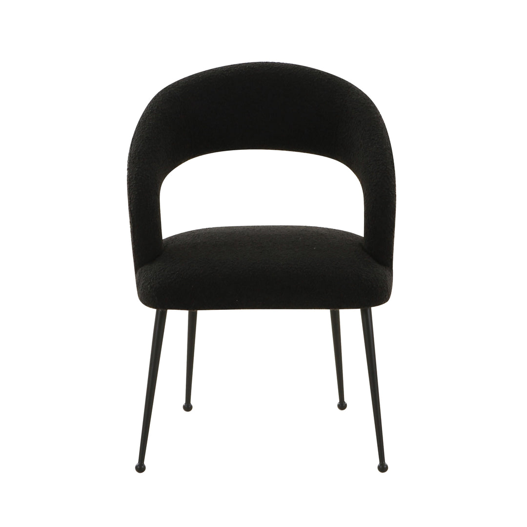 Rocco Black Boucle Dining Chair