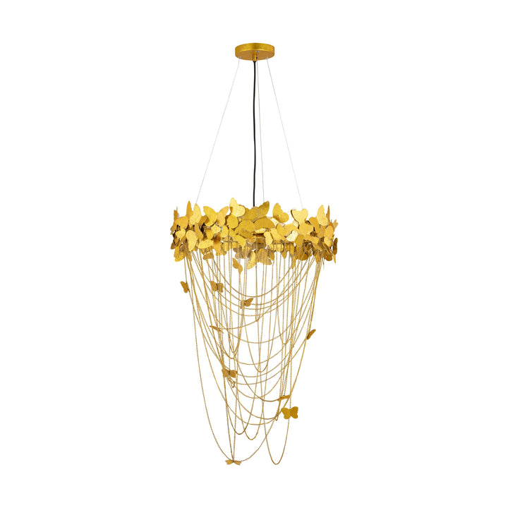 Butterfly Gold Chandelier