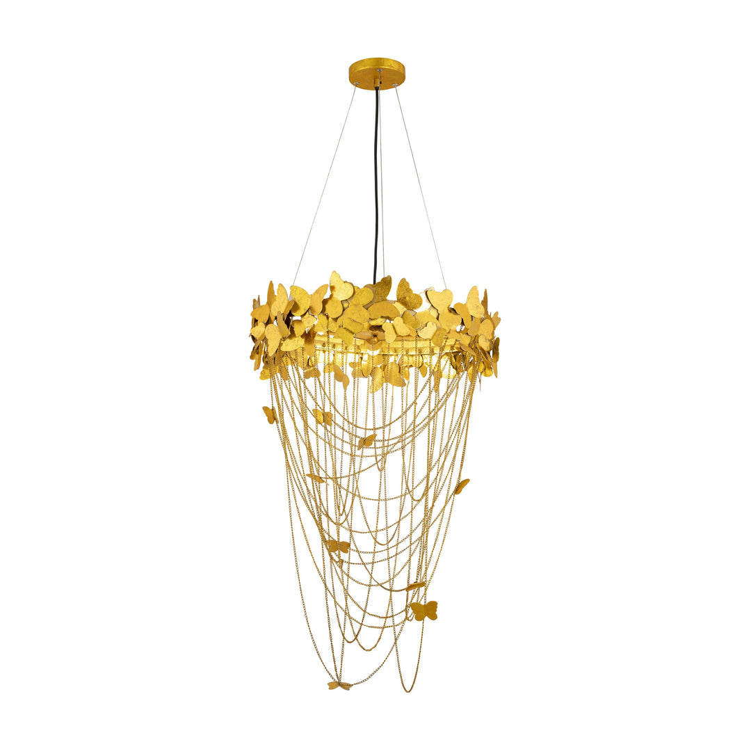 Butterfly Gold Chandelier