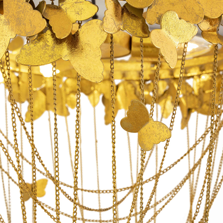 Butterfly Gold Chandelier