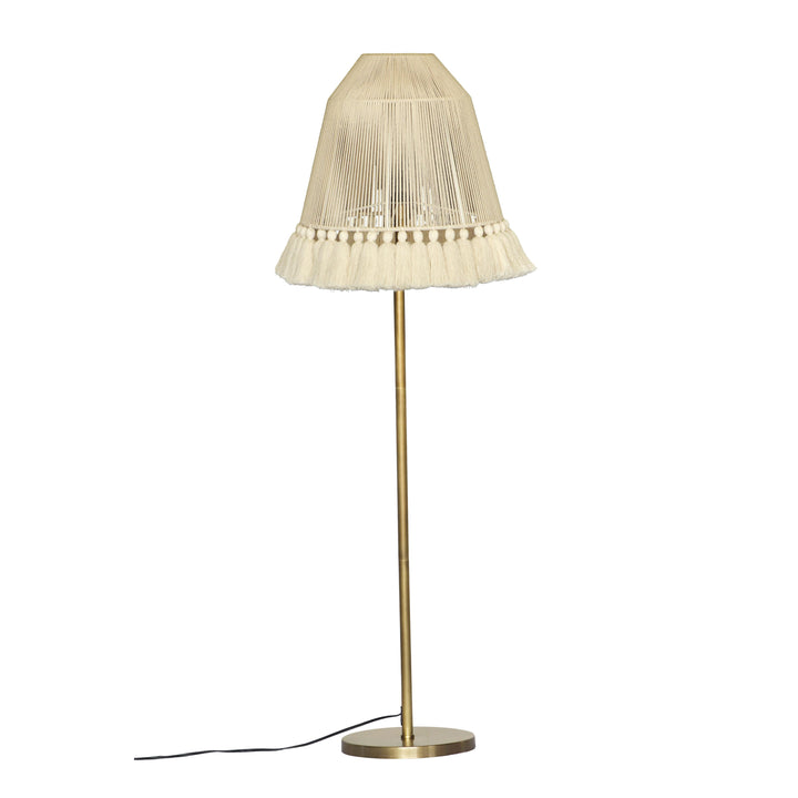June White Tall Floor Lamp