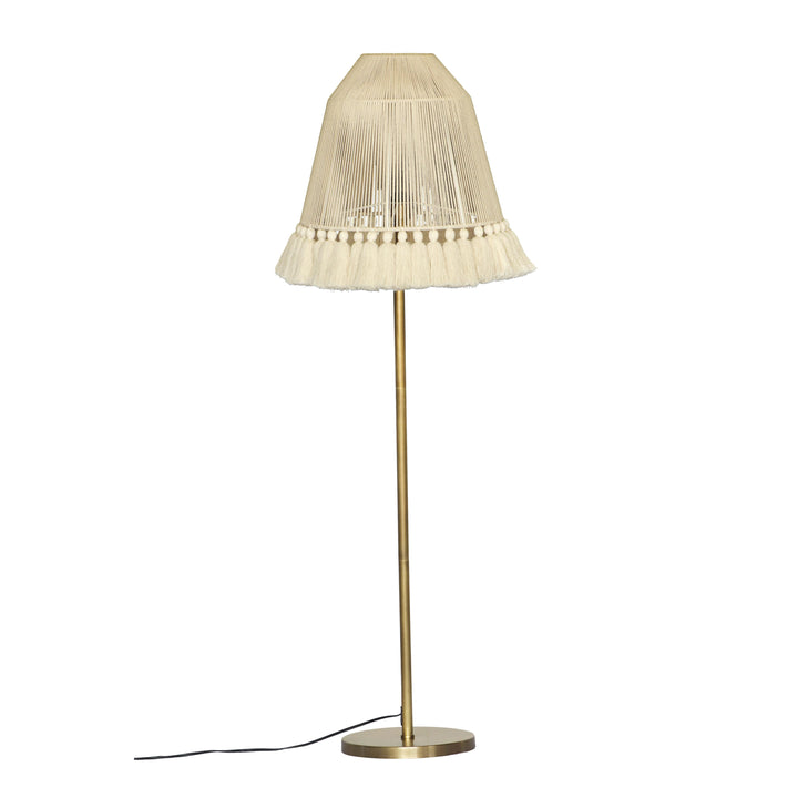 June White Tall Floor Lamp