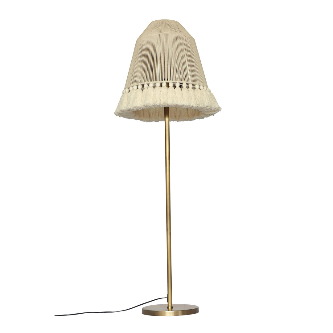 June White Tall Floor Lamp