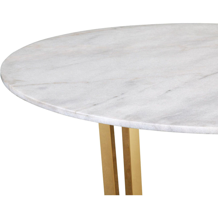 Maxim White Marble Dining Table