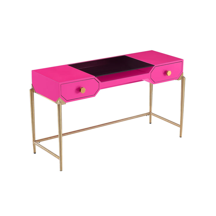 Bajo Pink Lacquer Desk