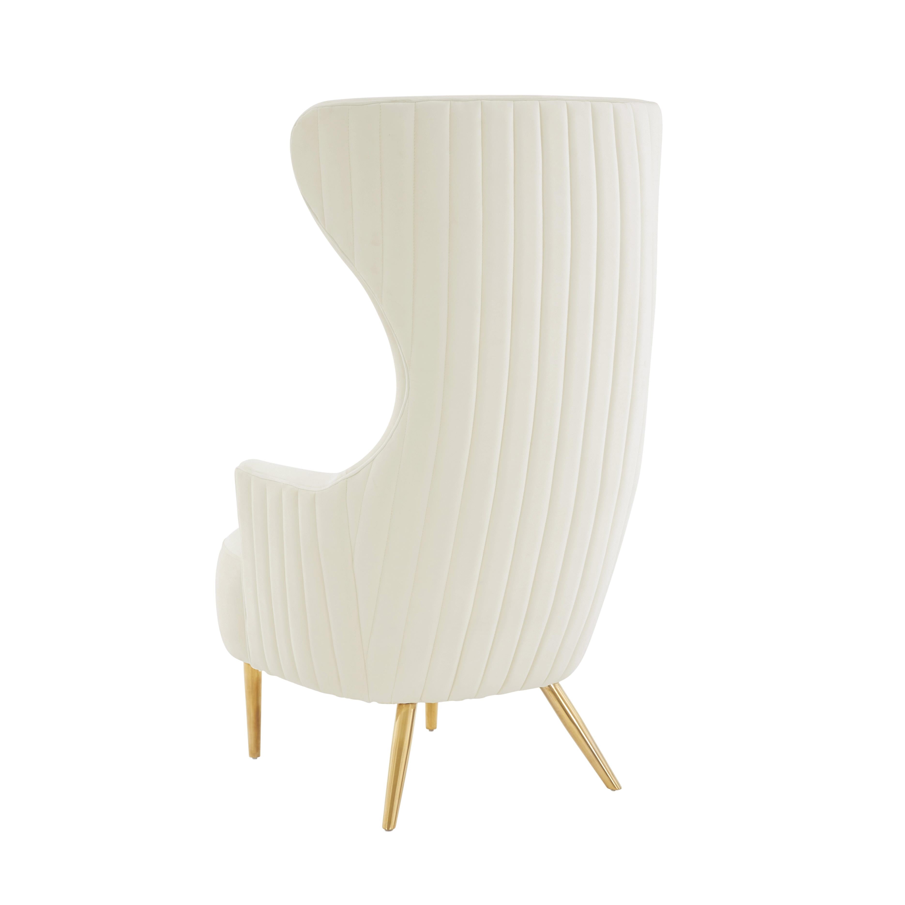 Julia cream wingback chair deals