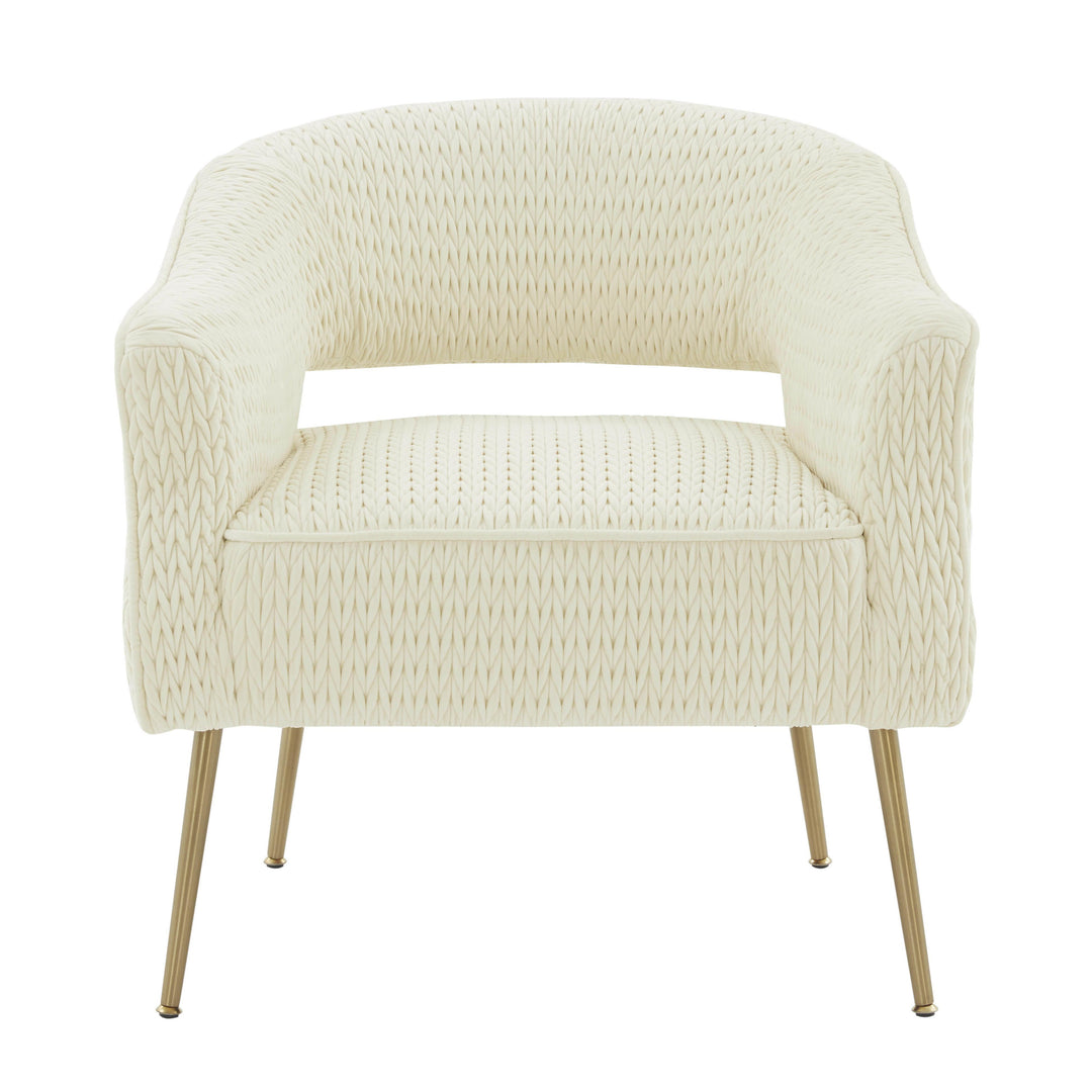 Diana Cream Velvet Accent Chair