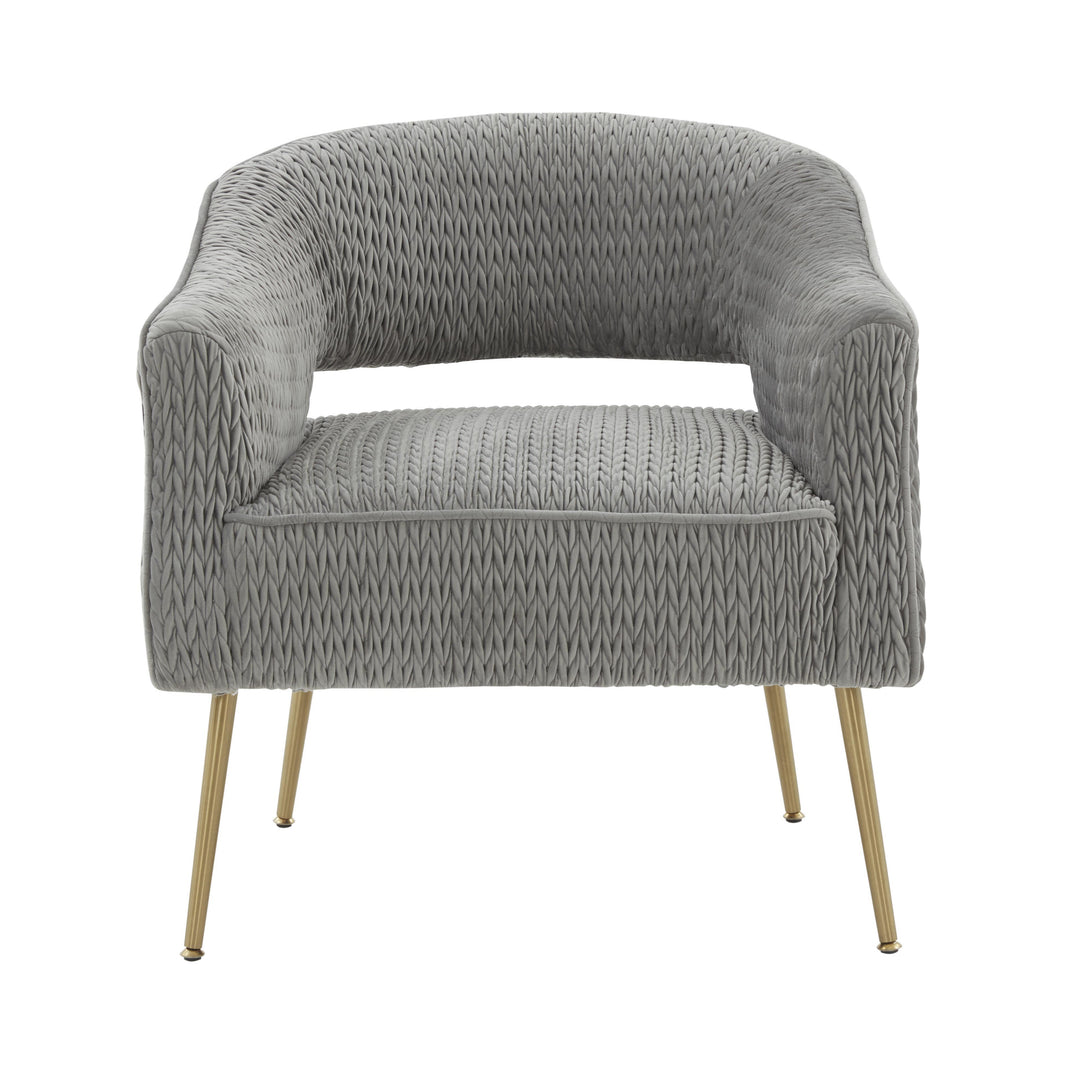 Diana Grey Velvet Accent Chair