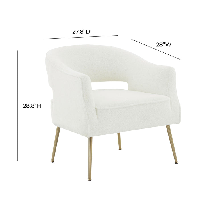 Diana Cream Boucle Accent Chair