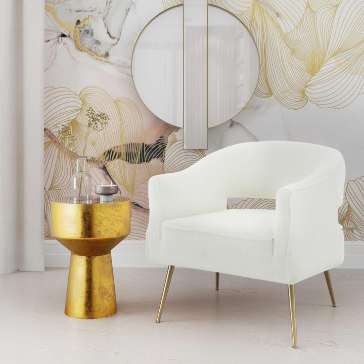 Diana Cream Boucle Accent Chair