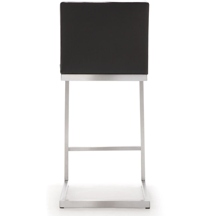 Parma Grey Stainless Steel Counter Stool - Set of 2