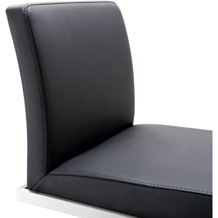 Amalfi Black Stainless Steel Adjustable Barstool
