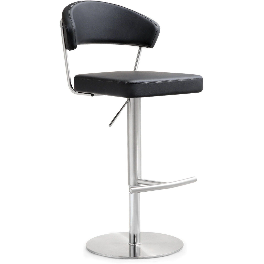 Cosmo Black Stainless Steel Barstool