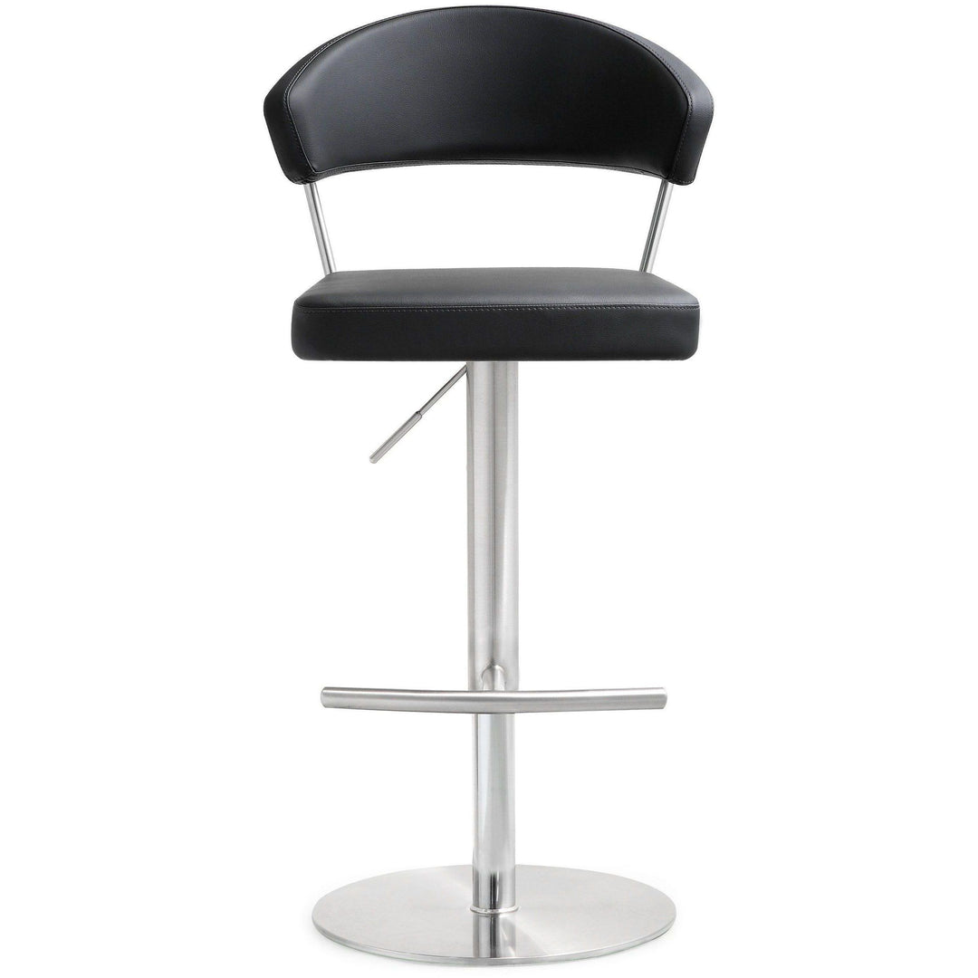 Cosmo Black Stainless Steel Barstool