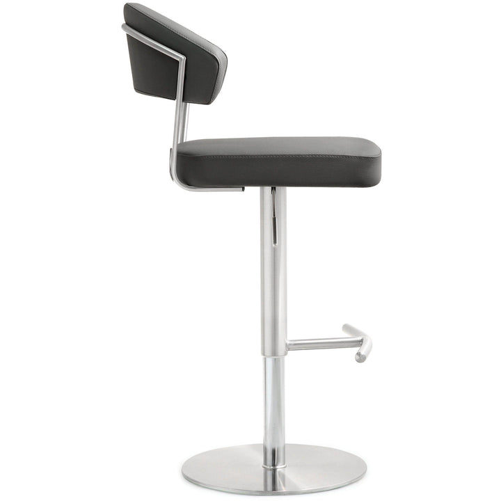 Cosmo Grey Stainless Steel Barstool