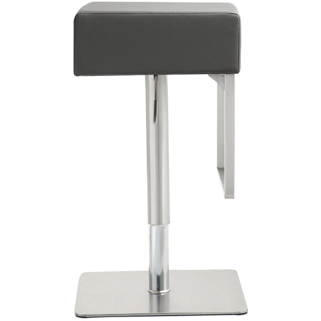 Seville Grey Stainless Adjustable Barstool