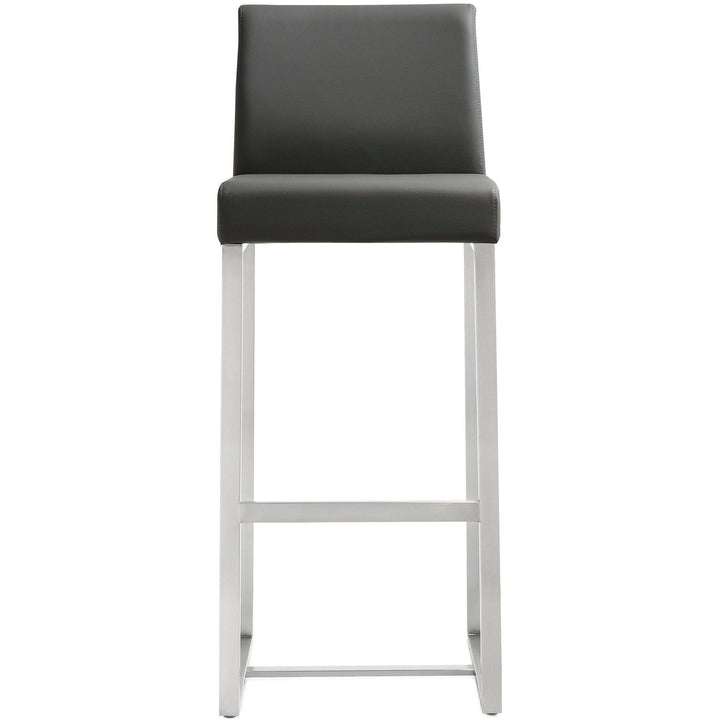 Denmark Grey Stainless Steel Barstool (Set of 2)