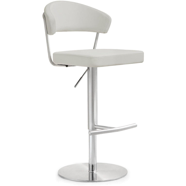 Cosmo Light Grey Stainless Steel Barstool