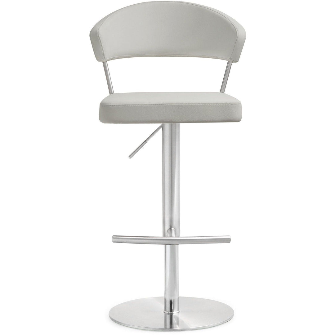 Cosmo Light Grey Stainless Steel Barstool