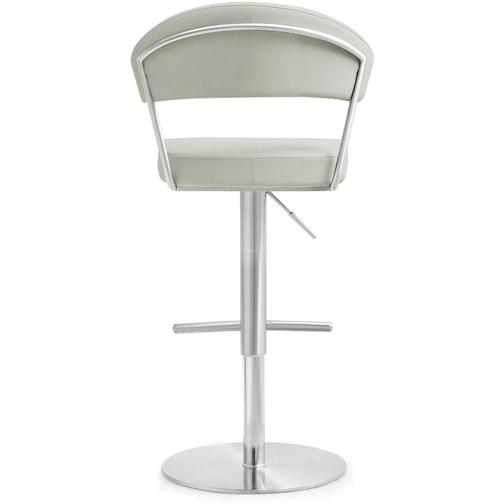 Cosmo Light Grey Stainless Steel Barstool