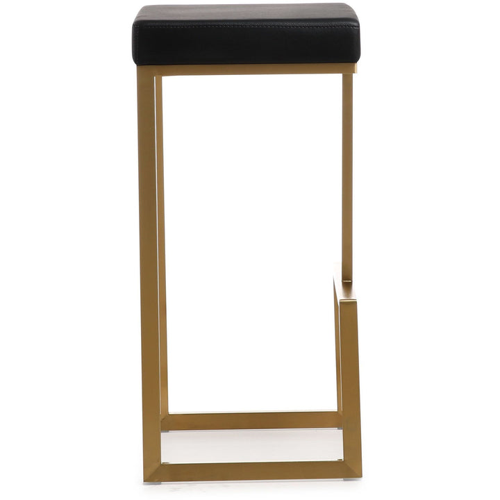 Ferrara Black Gold Steel Barstool (Set of 2)