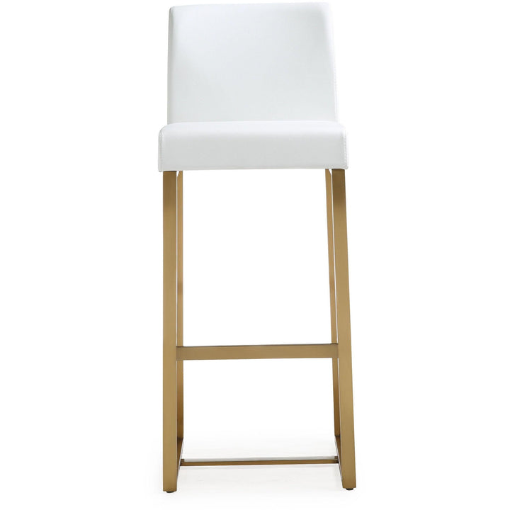 Denmark White Gold Steel Barstool (Set of 2)