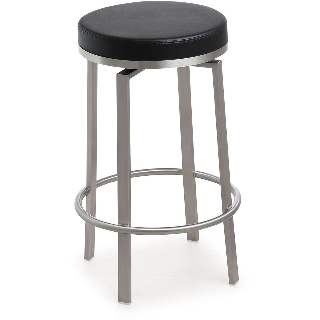 Pratt Black Swivel Counter Stool - Set of 2