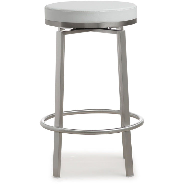 Pratt White Swivel Counter Stool - Set of 2