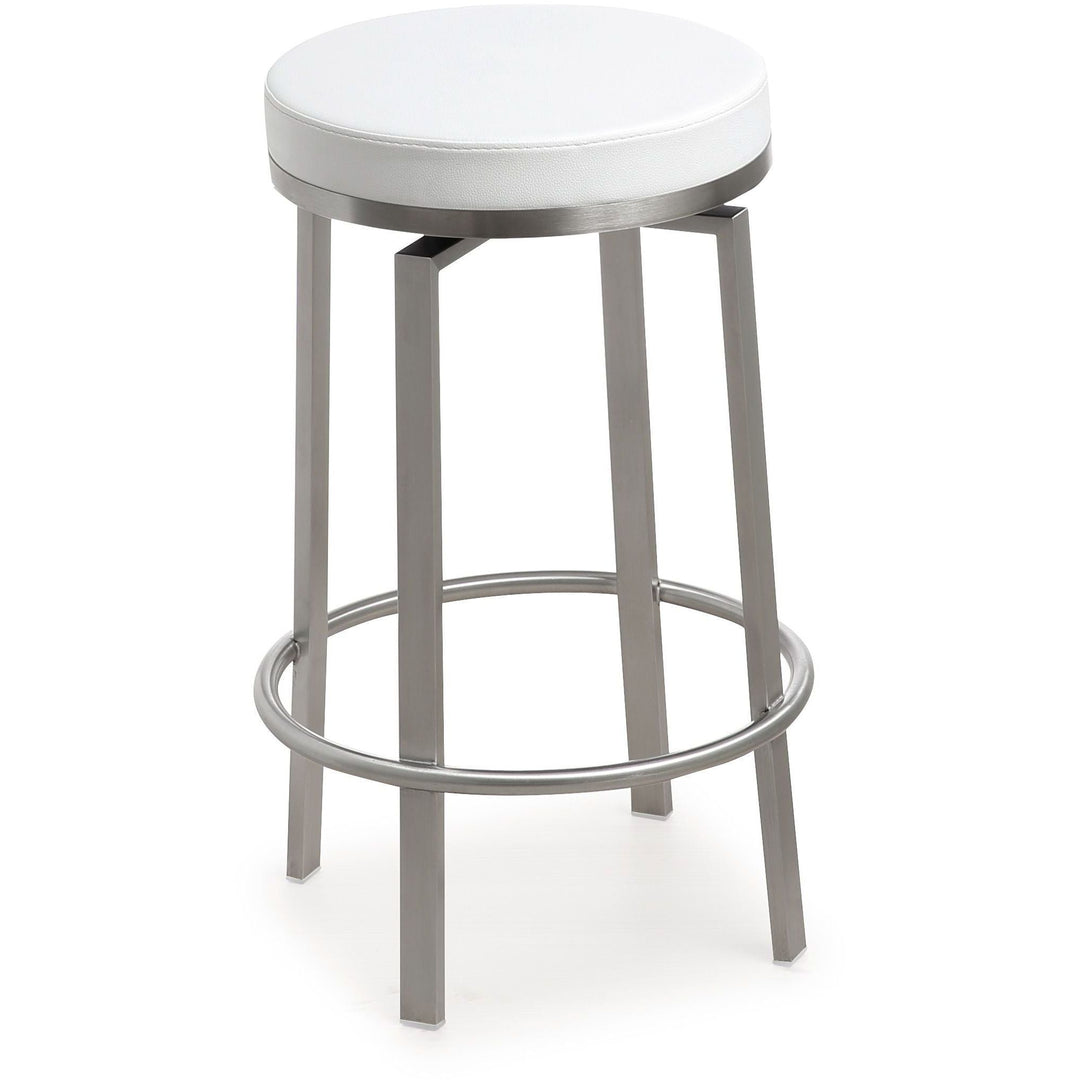 Pratt White Swivel Counter Stool - Set of 2