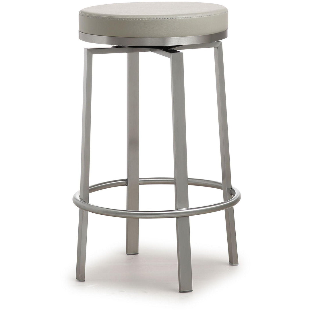 Pratt Light Grey Swivel Counter Stool - Set of 2