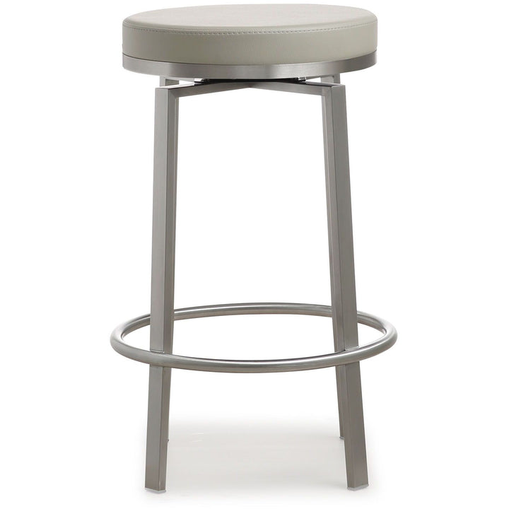 Pratt Light Grey Swivel Counter Stool - Set of 2