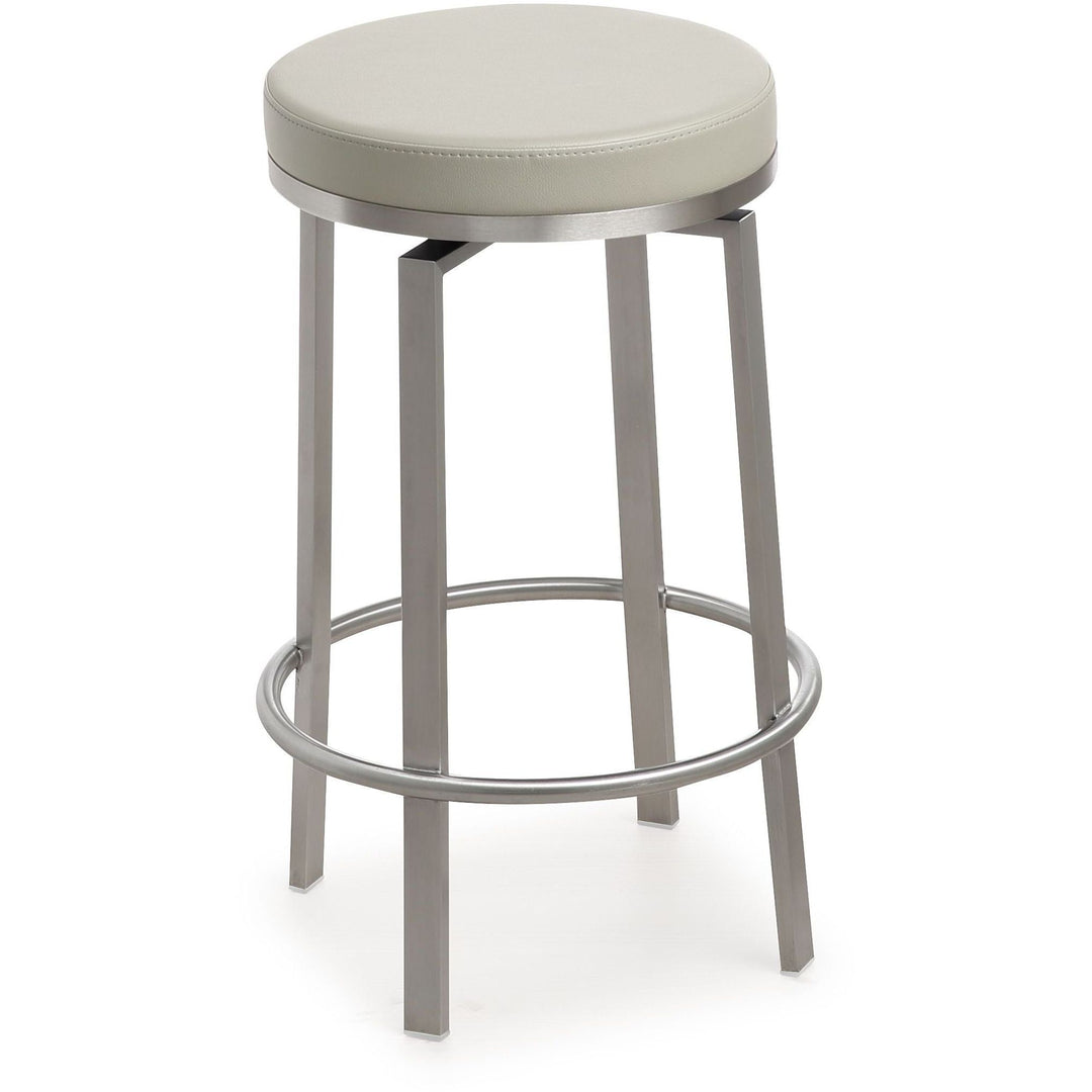 Pratt Light Grey Swivel Counter Stool - Set of 2