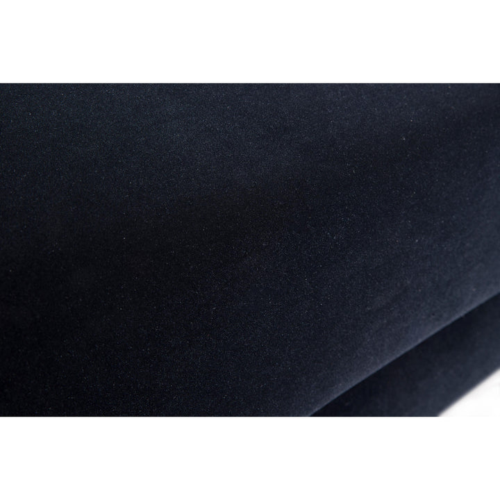 Milan Black Velvet Sofa