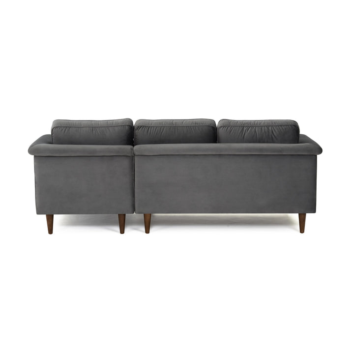 Porter Grey Velvet Sectional RAF