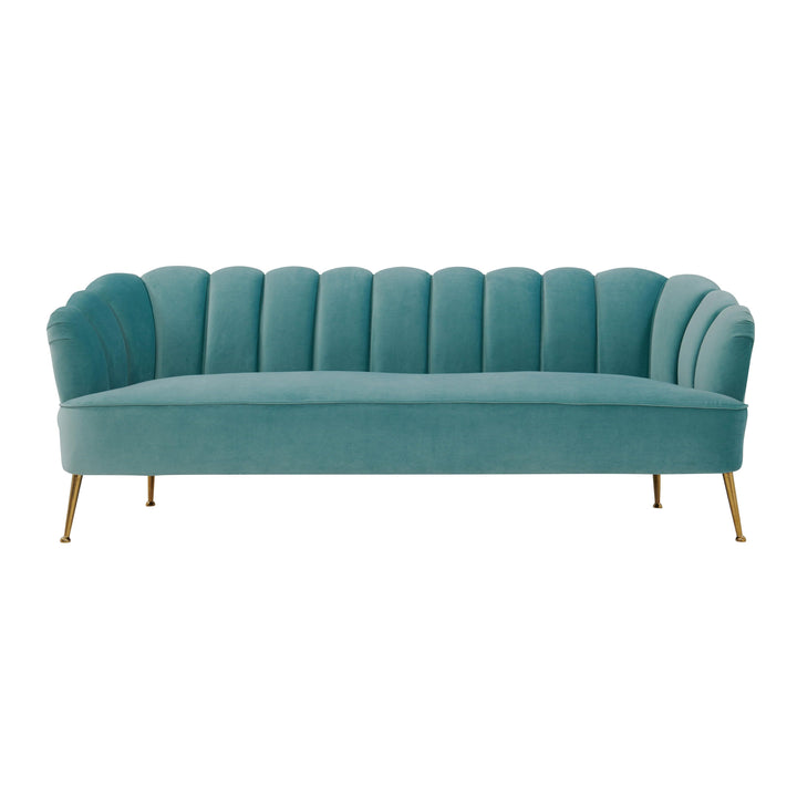 Daisy Sea Blue Velvet Sofa