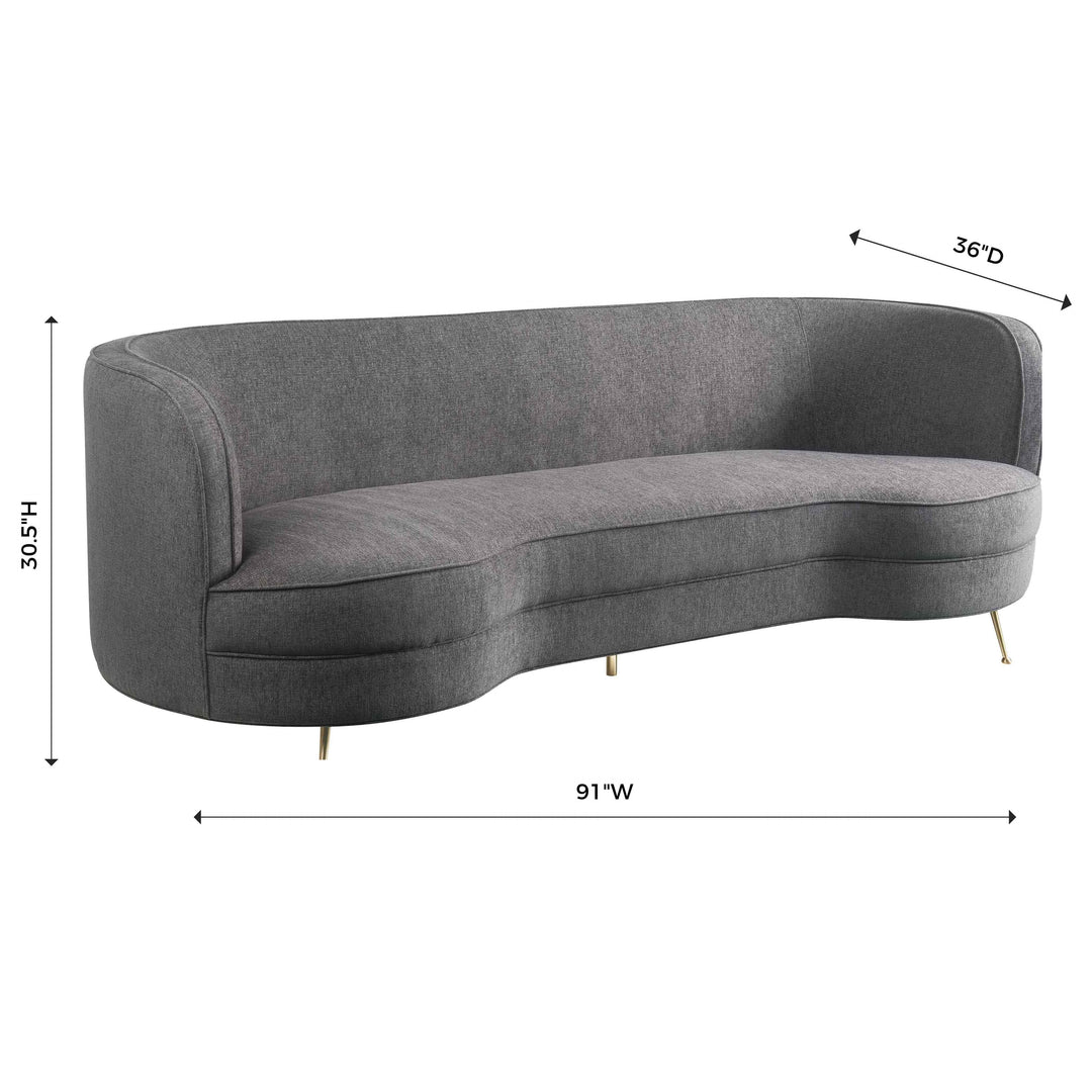 Flare Grey Tweed Sofa