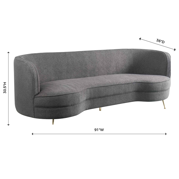Flare Grey Tweed Sofa
