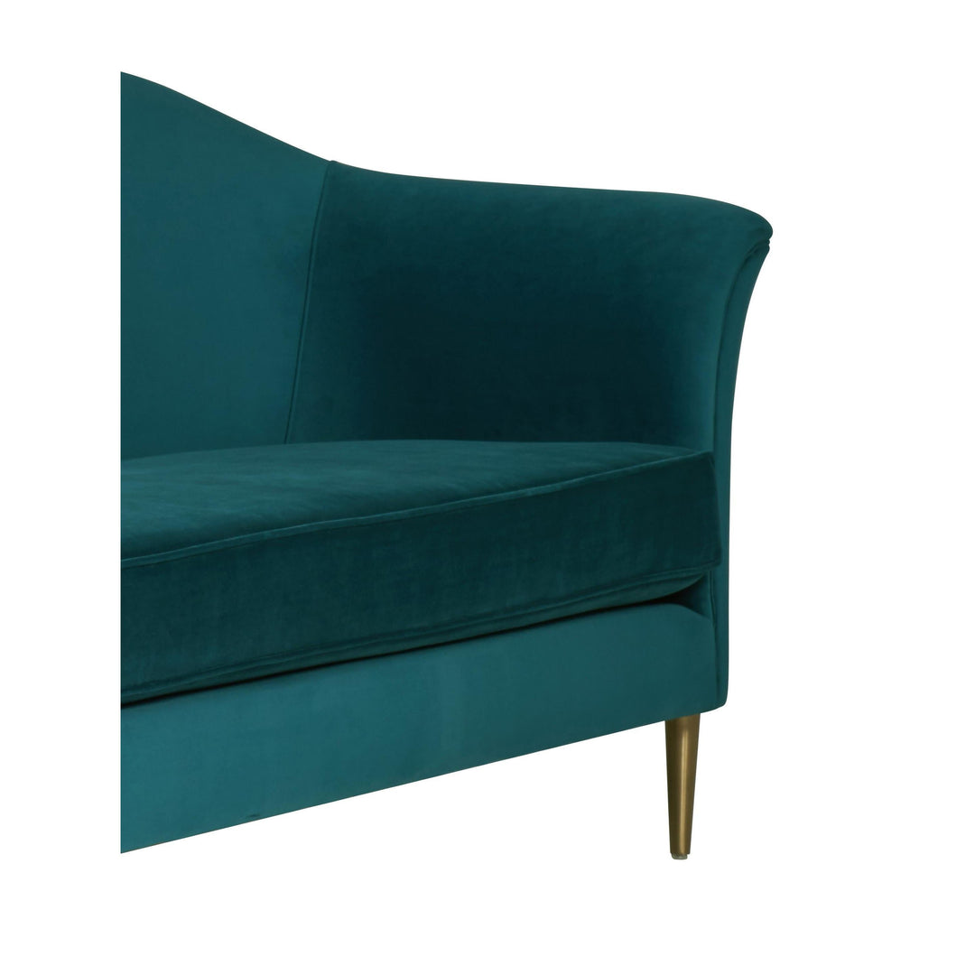 Plato Aqua Velvet Sofa