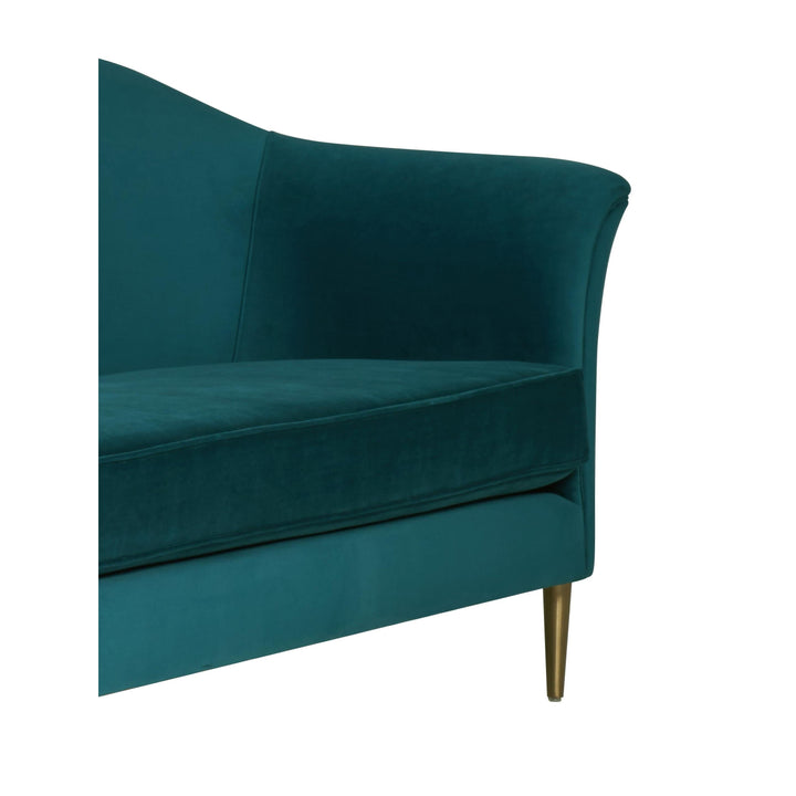Plato Aqua Velvet Sofa