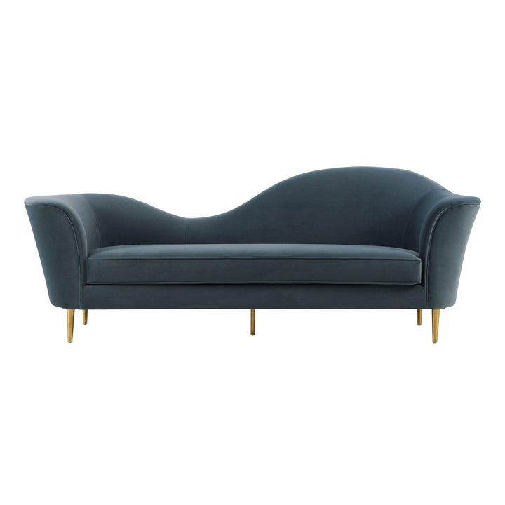 Plato Grey Velvet Sofa